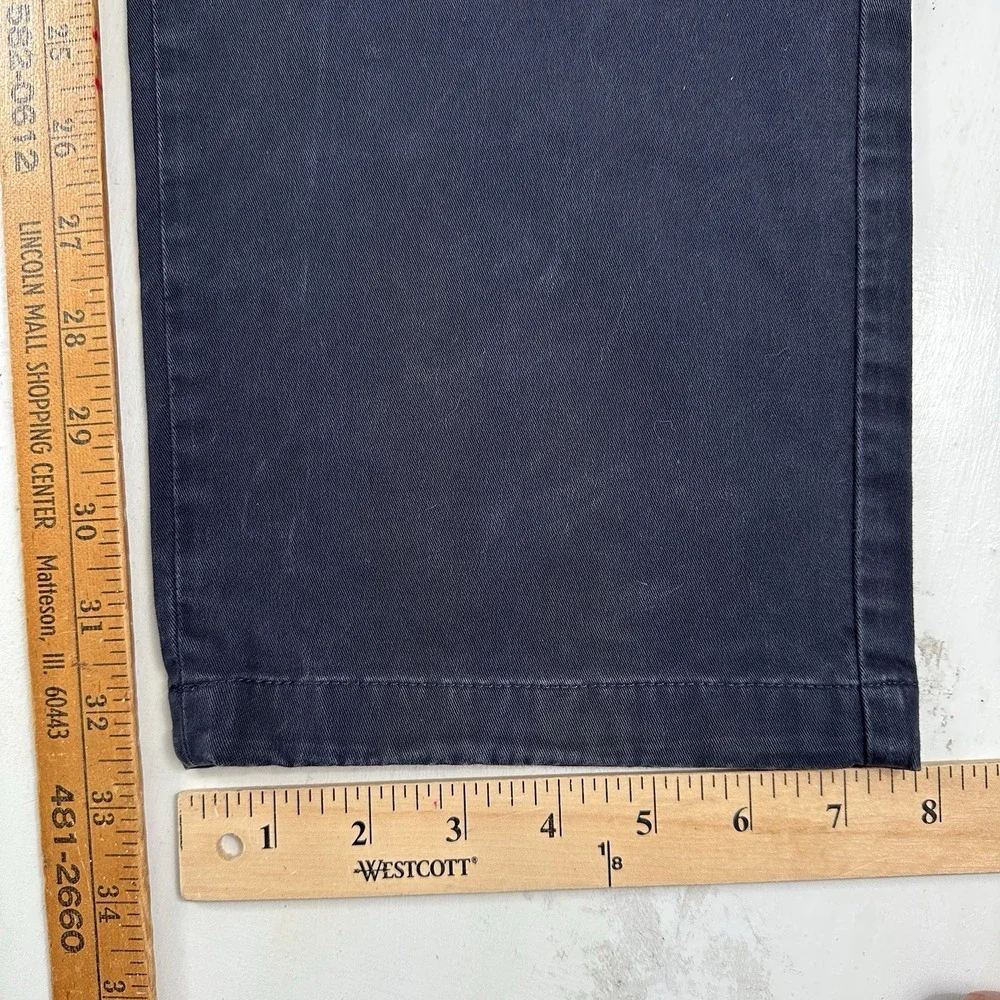 Polo Ralph Lauren Men's Navy Blue Pants 34x33 Chino Stretch Straight‎ Classic